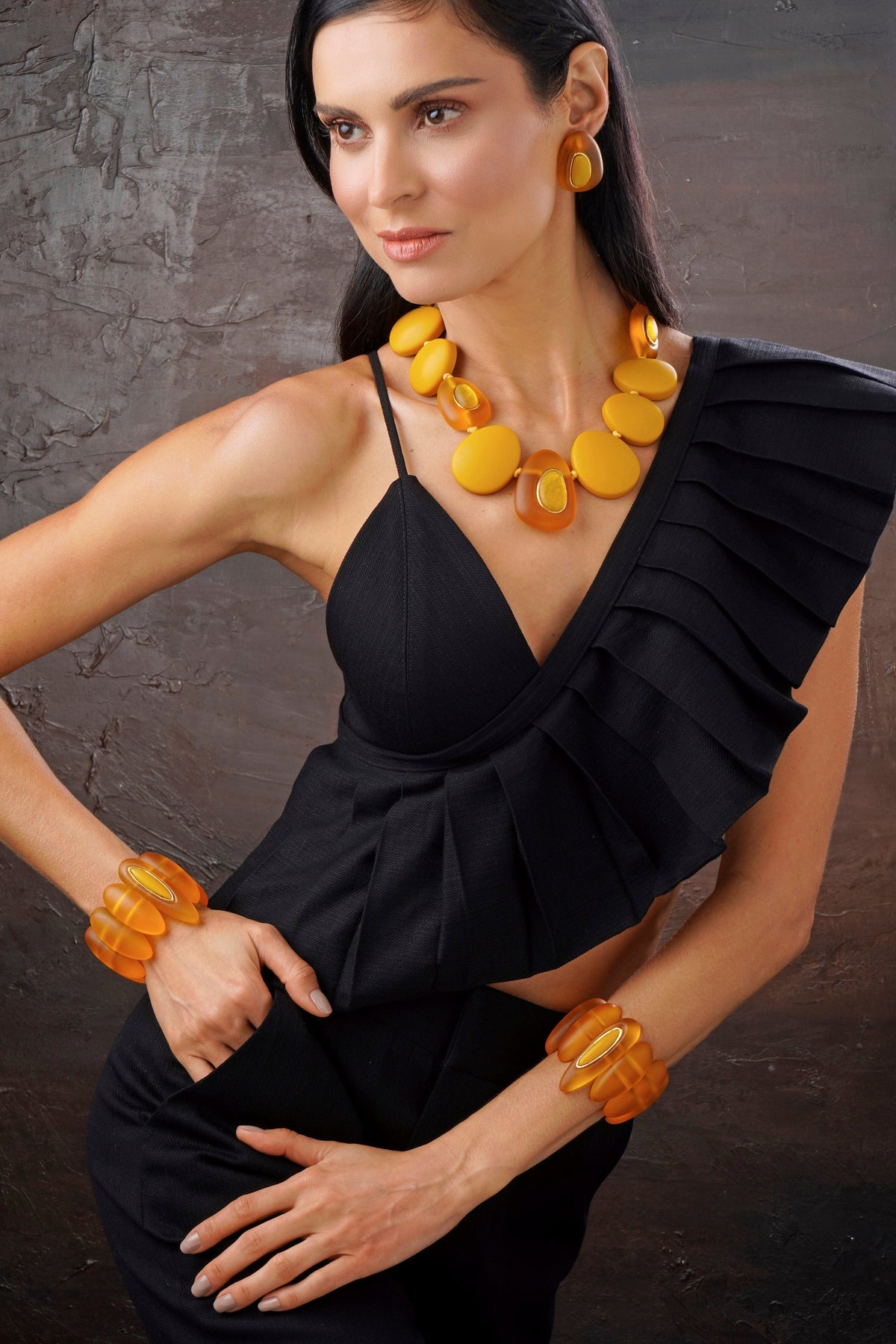 Resin Concept Bracelet - Honey