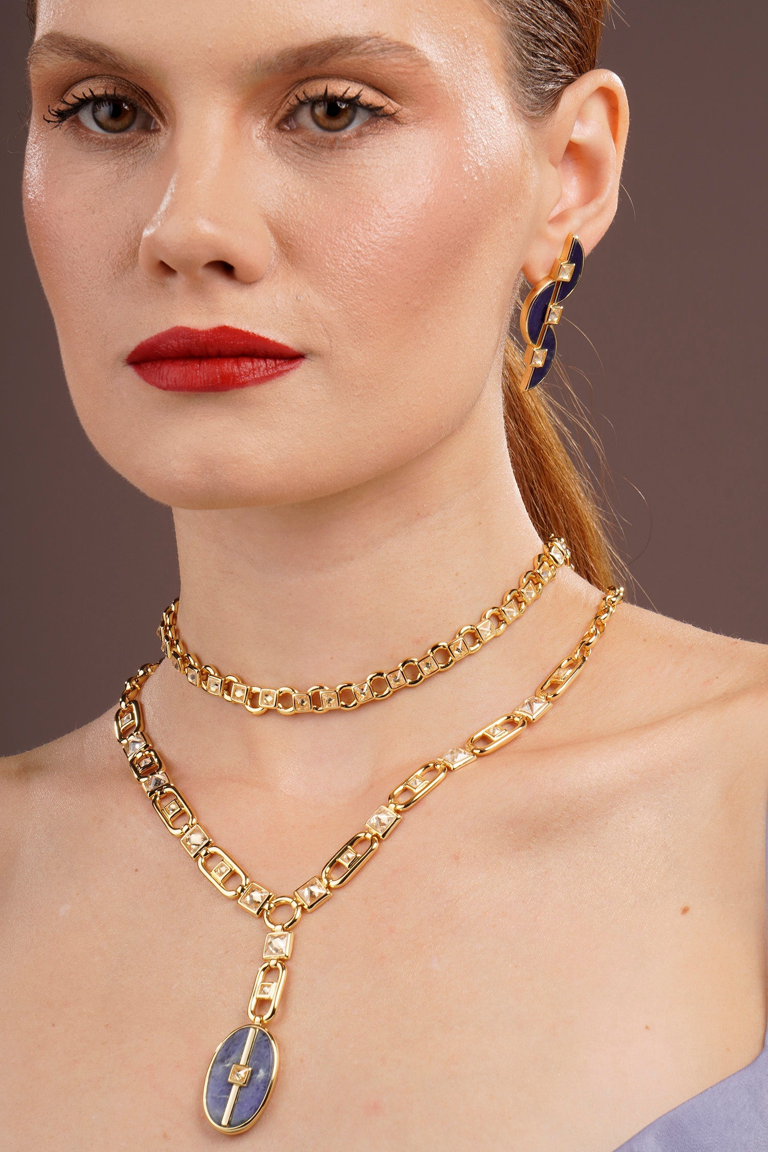 Inspire Drop Necklace Sodalite