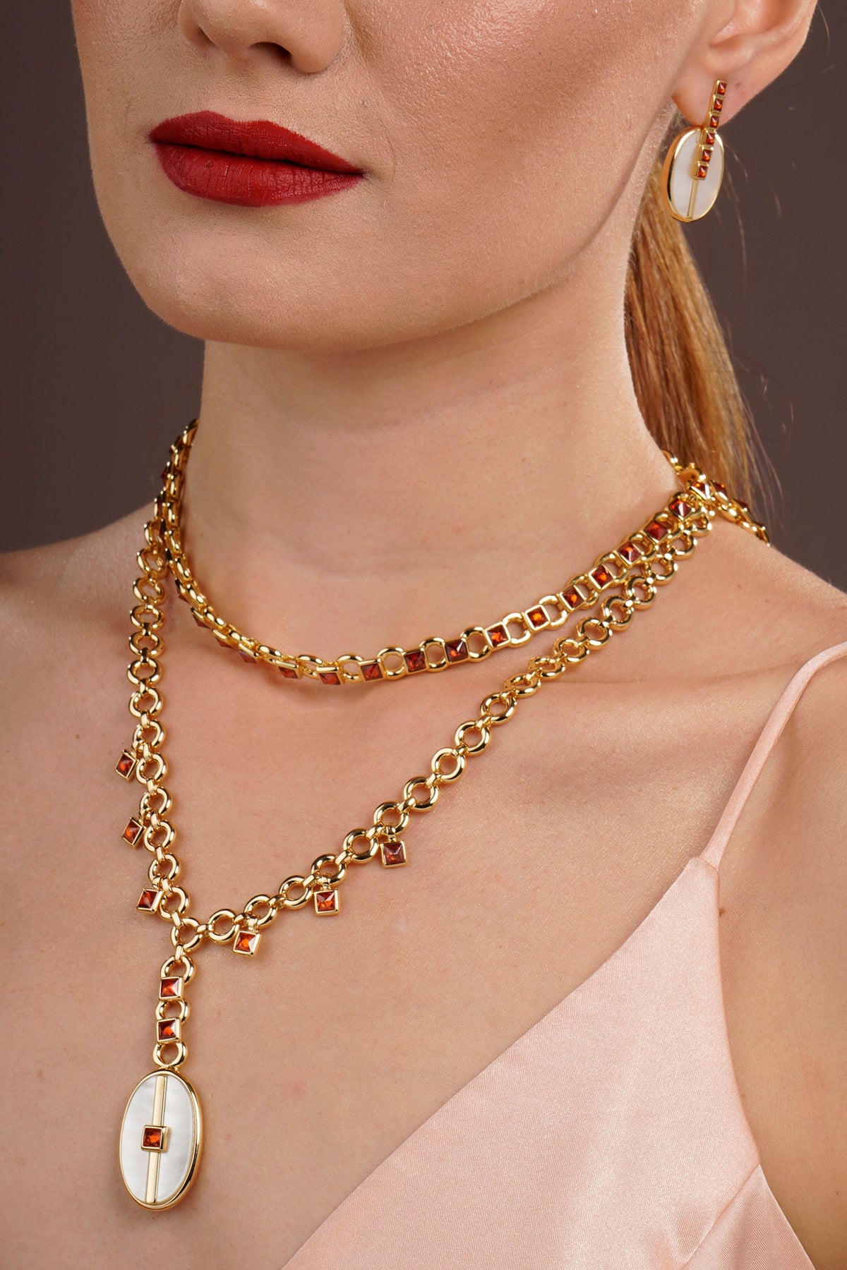 Inspire Pixie Necklace White Mother of Pearl