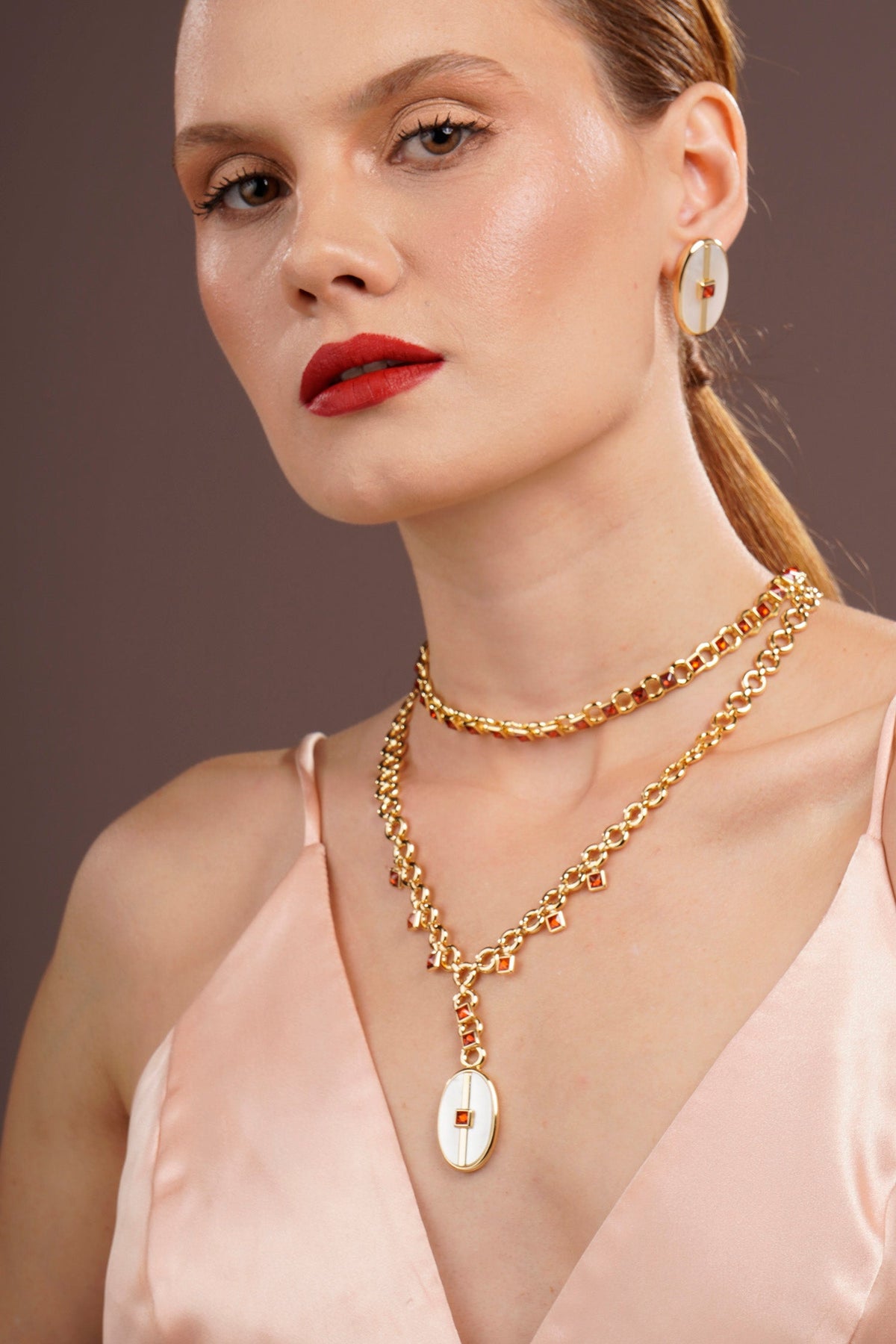 Inspire Pixie Necklace White Mother of Pearl