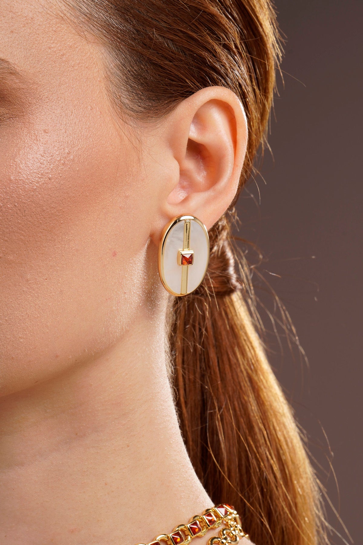 Inspire Earrings White Mother of Pearl