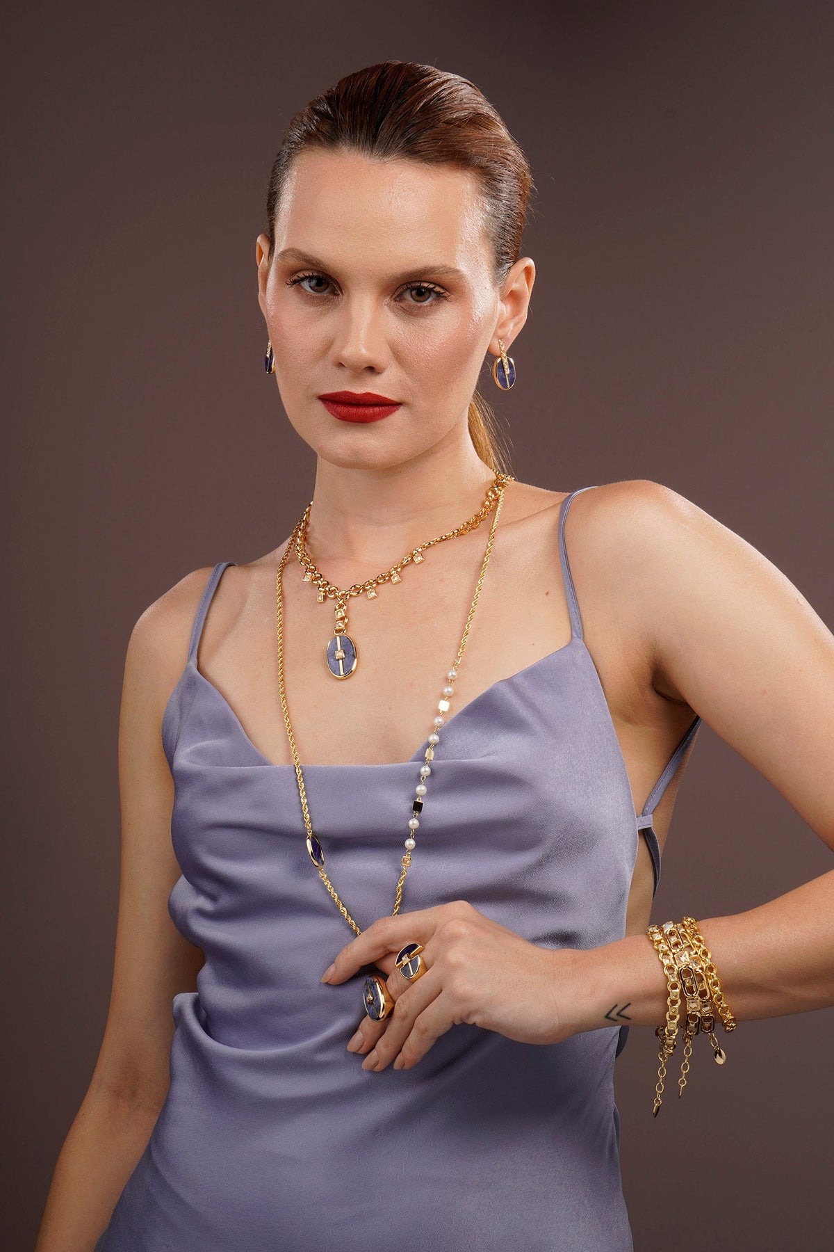 Inspire Pixie Necklace Sodalite