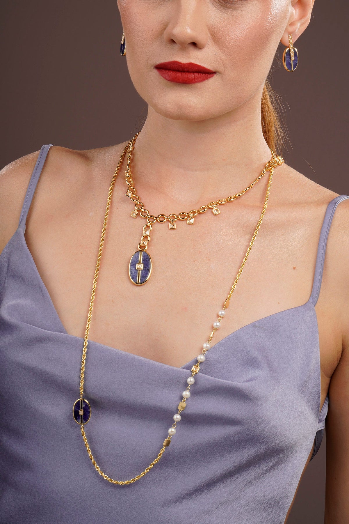 Inspire Pixie Necklace Sodalite