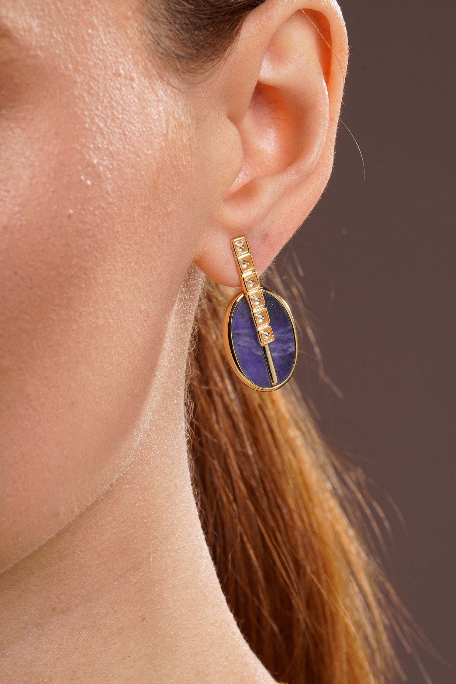 Inspire Drop Stud Sodalite