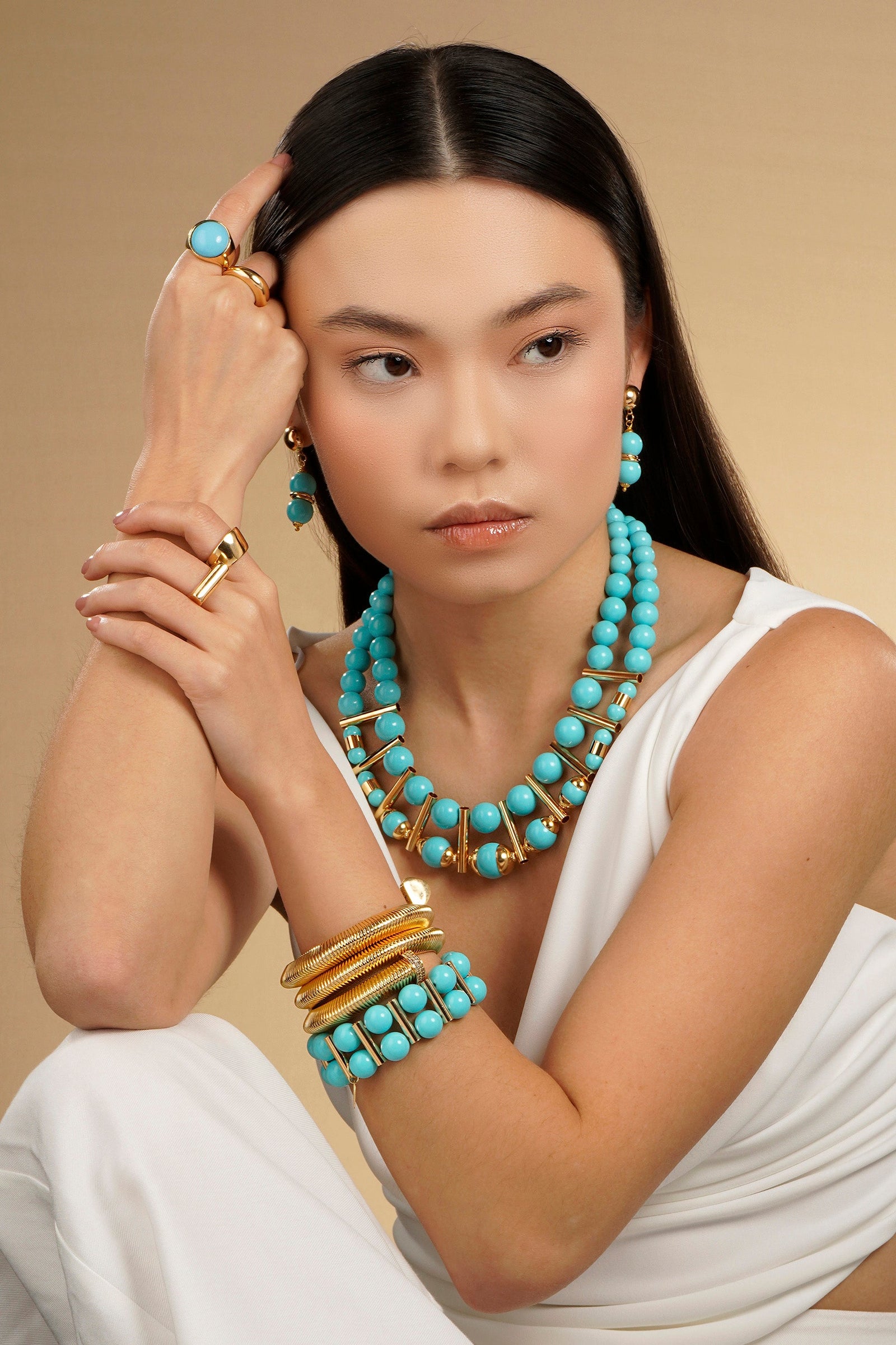 Taj Mahal Duo Bracelet - Turquoise