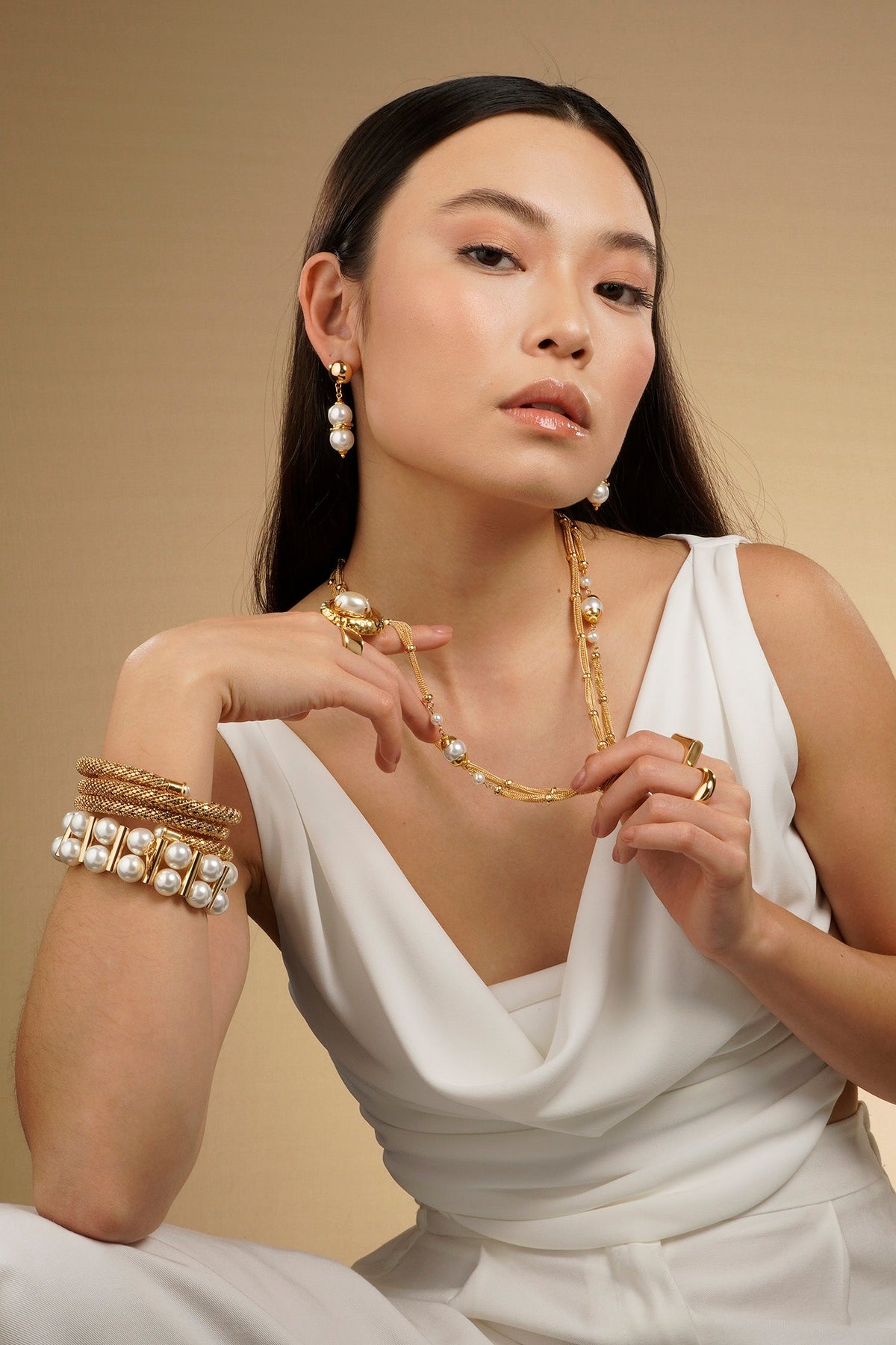 Taj Mahal Duo Bracelet - Pearl