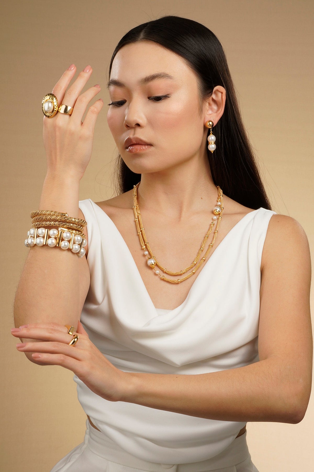 Taj Mahal Duo Bracelet - Pearl