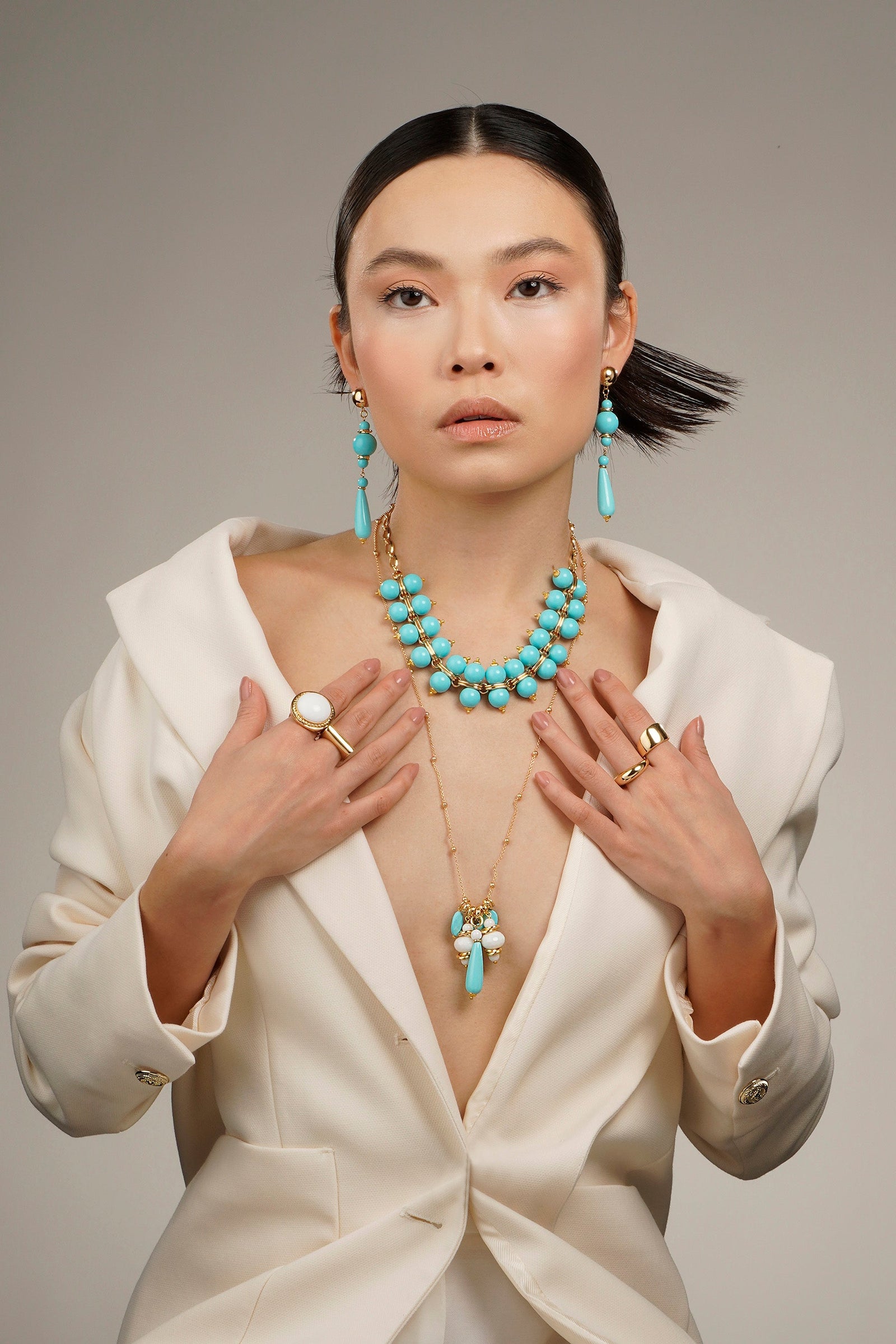 Taj Mahal Necklace - Turquoise