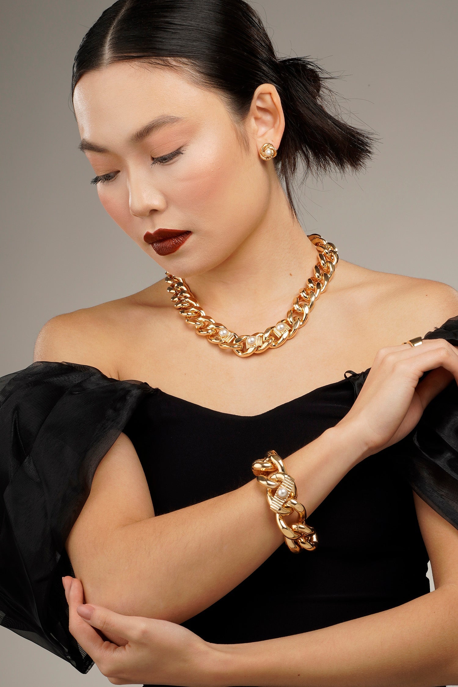 Vietnam Pearl Link Bracelet