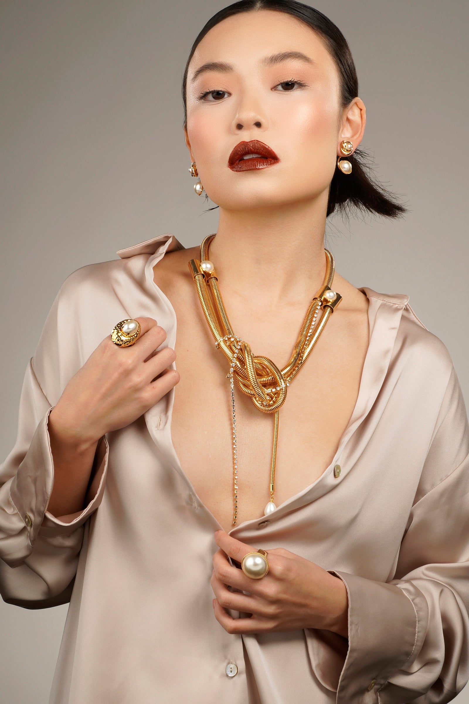 Cambodia Middle Knot Necklace