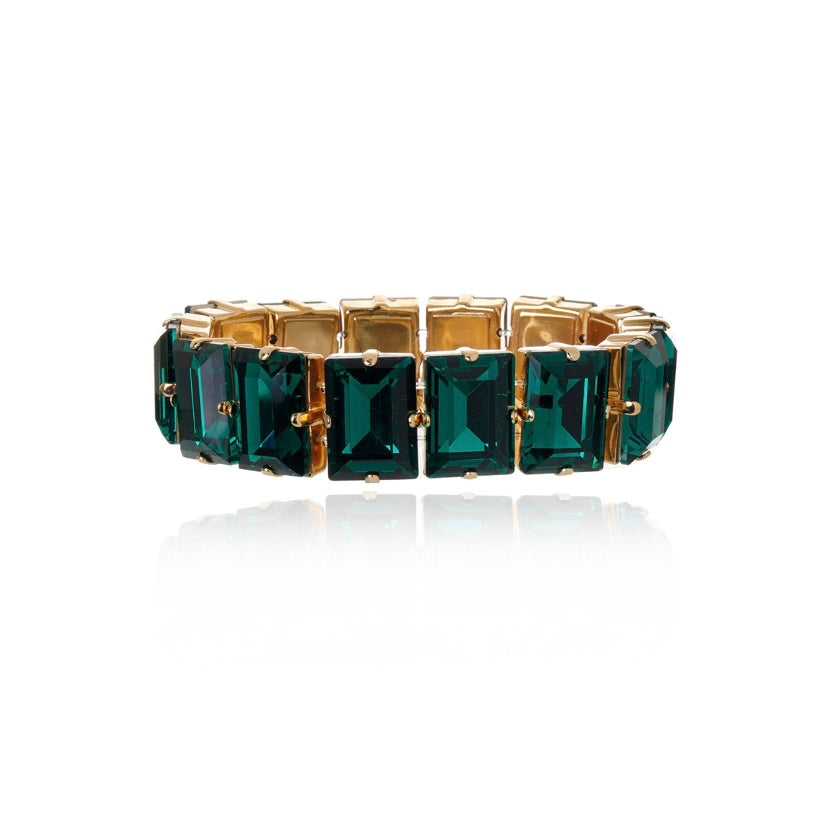 Lucida Crystal Bracelet - Emerald