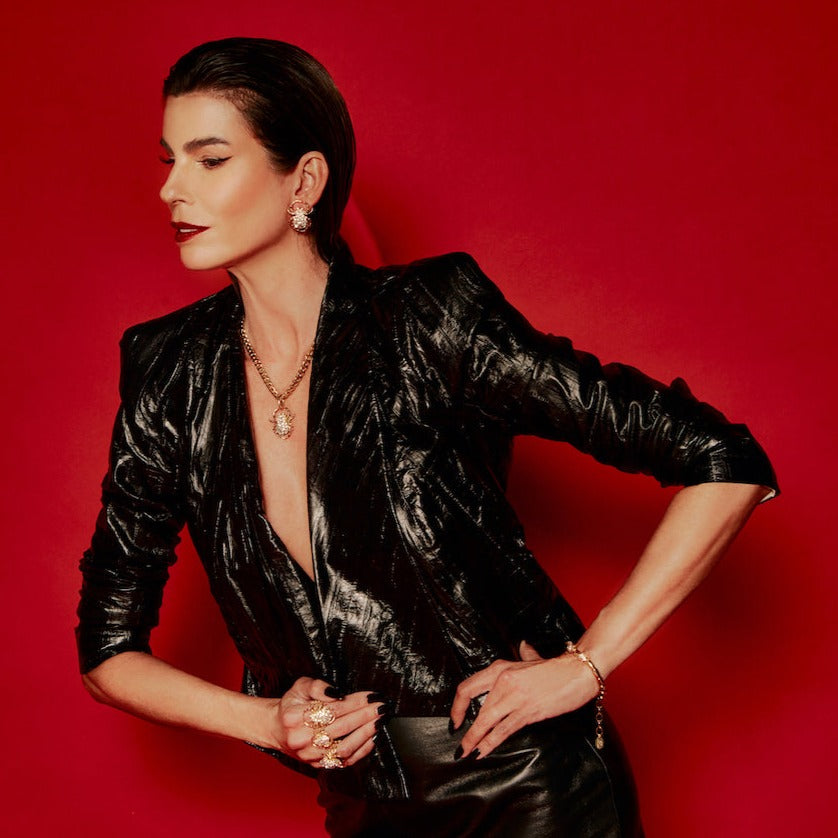 Spider Stud Earring - Gold