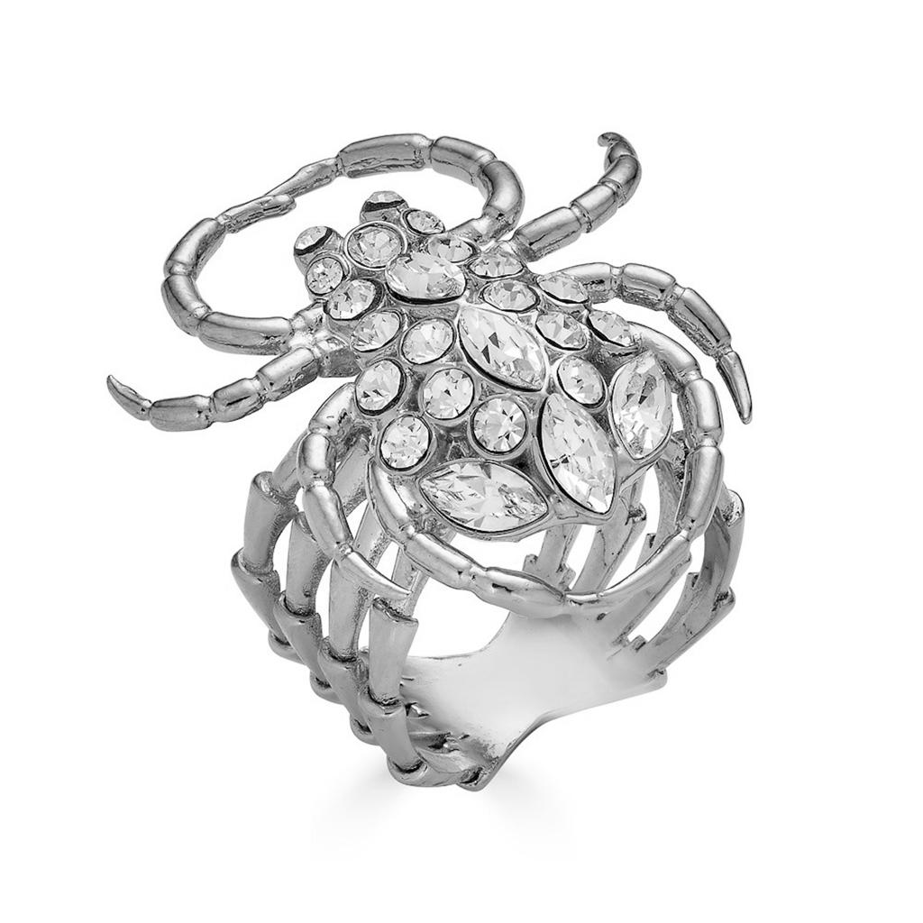 Large Spider Ring - Silver