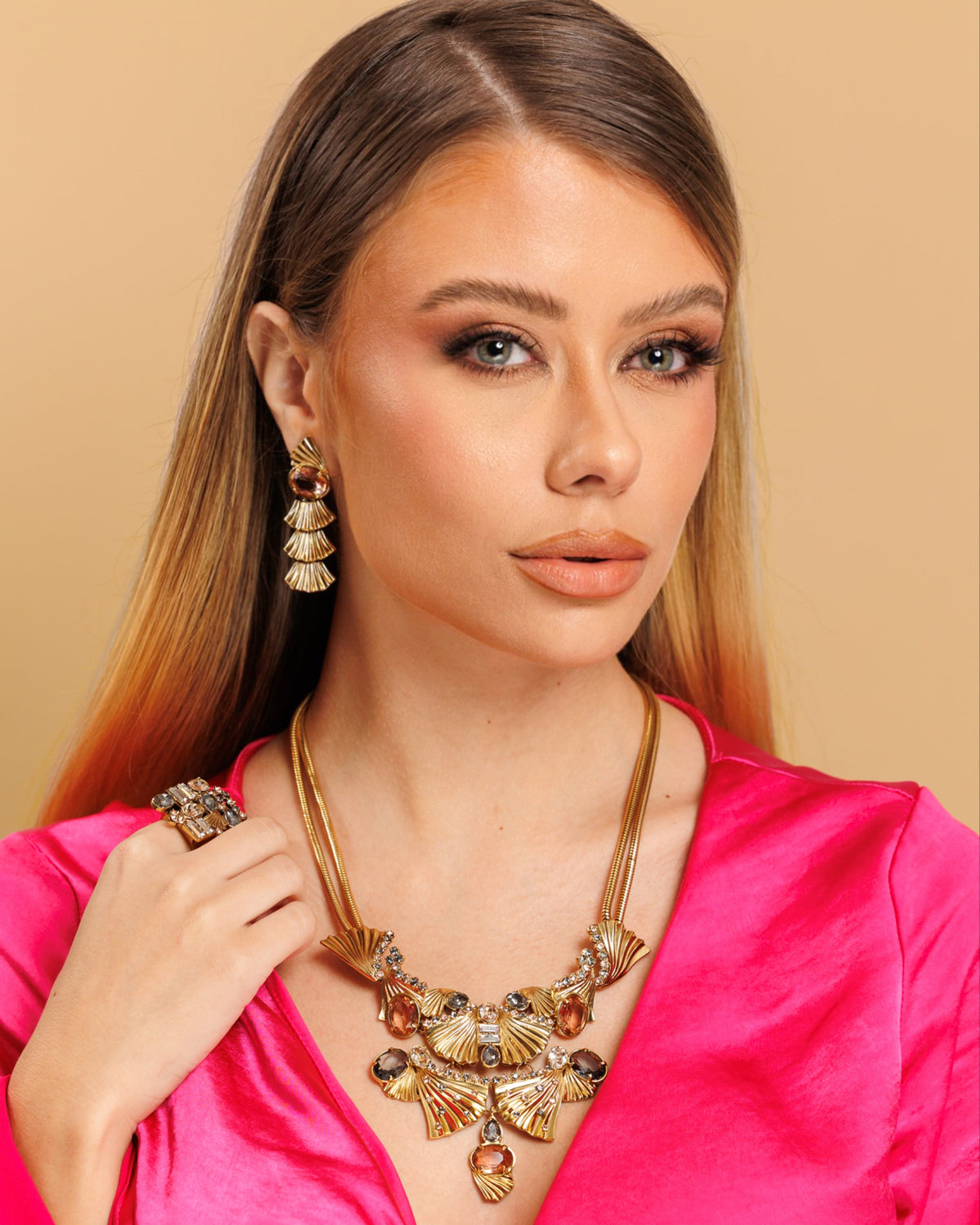 Milano Concept Necklace - Peach