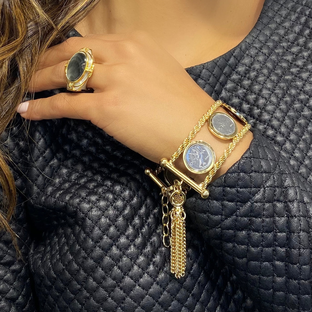 Villanelle Six Coin Bracelet