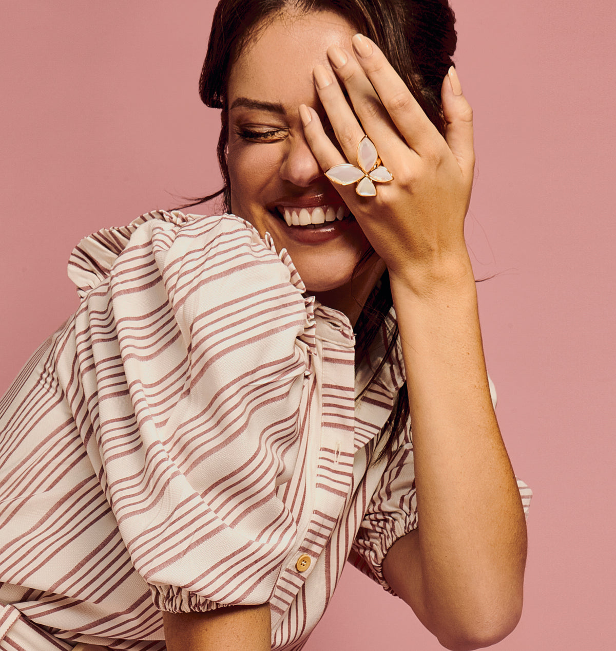 Sophia Ring - White Mother of Pearl